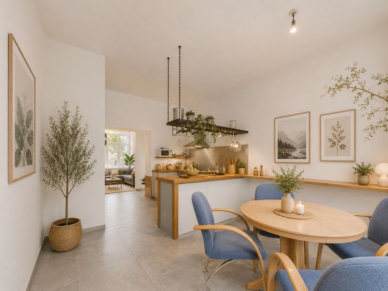 Erdgeschosswohnung mit großzügigem Grundriss und zwei Bädern
